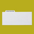 Small Registration Envelope File Box Tabs 24 Pack - Stock Imprint